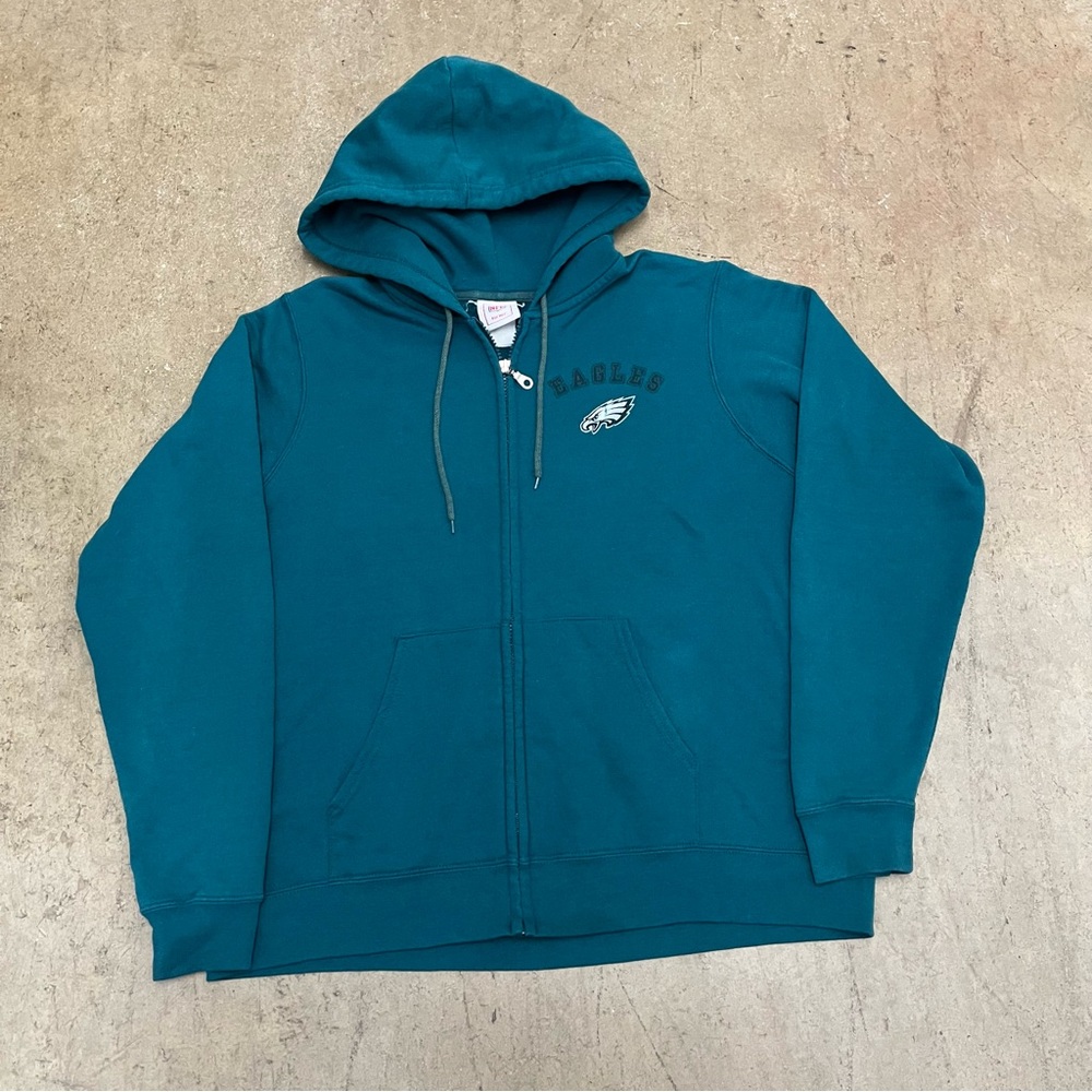 Vintage Philadelphia Eagles Women's Zip-Up Hoodie NFL